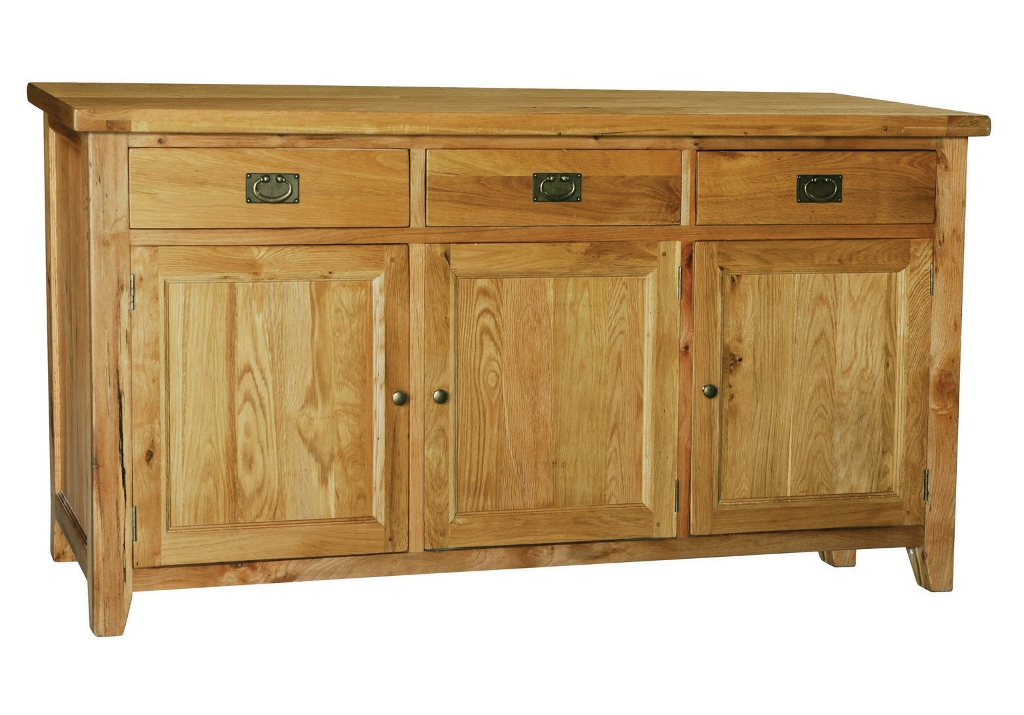 Provence Oak 3 Drawer 3 Door Buffet Sideboard - Click Image to Close